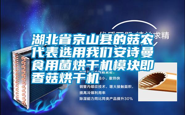 湖北省京山縣的菇農代表選用91视频在线观看免费91视频在线观看免费食用菌烘幹機模塊即香菇烘幹機