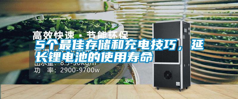 5個最佳存儲和充電技巧，延長鋰電池的使用壽命