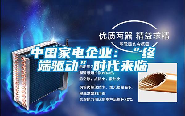 中國家電企業：“終端驅動”時代來臨