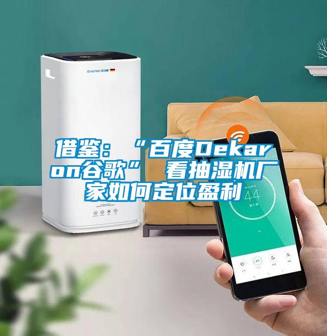 借鑒：“百度Dekaron穀歌” 看抽濕機廠家如何定位盈利