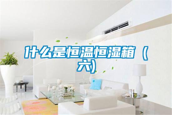 什麽是恒溫恒濕箱(六)