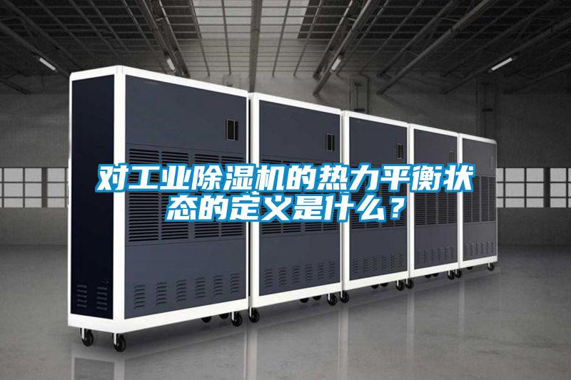 對工業91视频链接下载的熱力平衡狀態的定義是什麽？