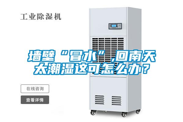 牆壁“冒水”,回南天太潮濕這可怎麽辦？