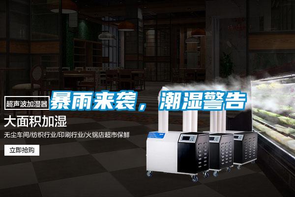 暴雨來襲，潮濕警告