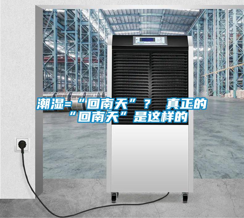 潮濕=“回南天”？ 真正的“回南天”是這樣的