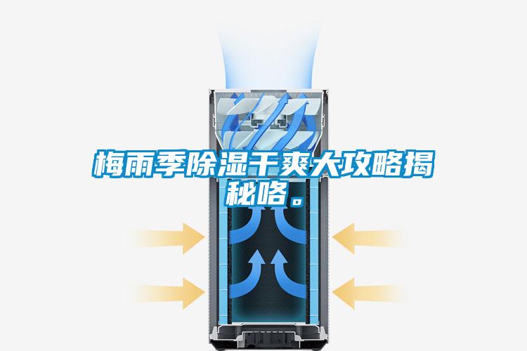 梅雨季除濕幹爽大攻略揭秘咯。