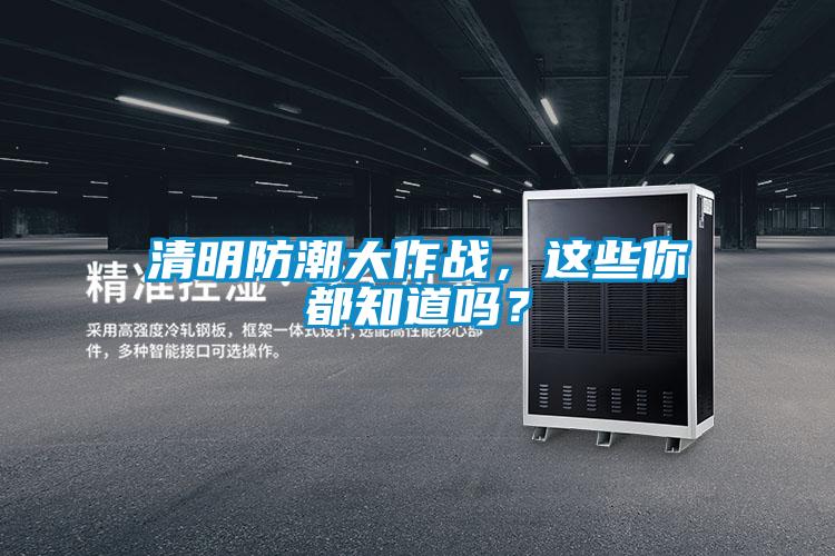 清明防潮大作戰，這些你都知道嗎？