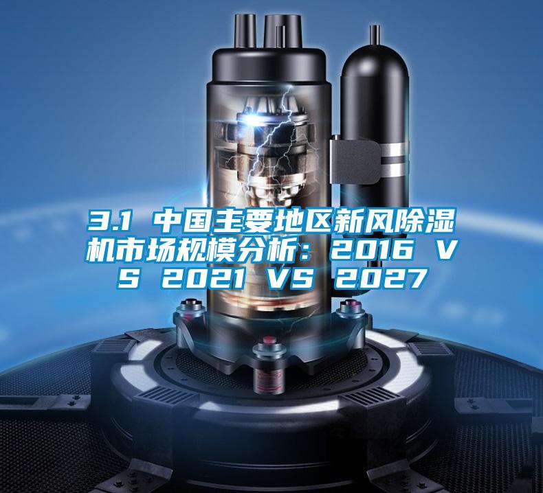 3.1 中國主要地區新風91视频链接下载市場規模分析：2016 VS 2021 VS 2027