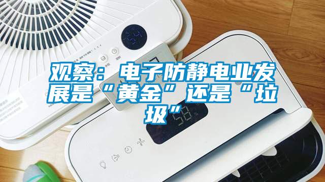 觀察：電子防靜電業發展是“黃金”還是“垃圾”