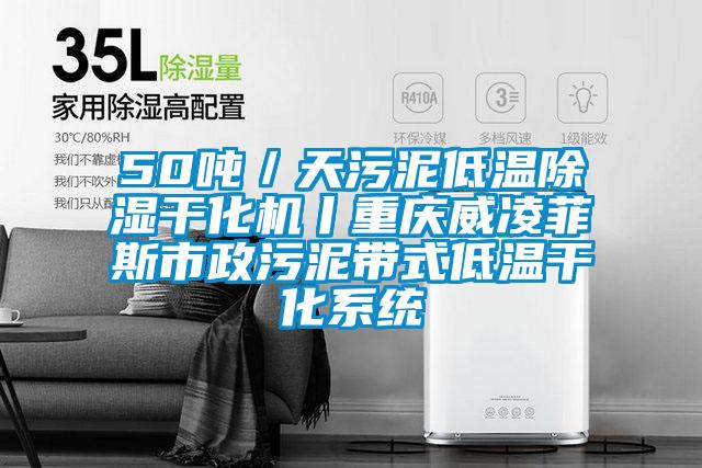 50噸/天汙泥低溫除濕幹化機丨重慶威淩菲斯市政汙泥帶式低溫幹化係統