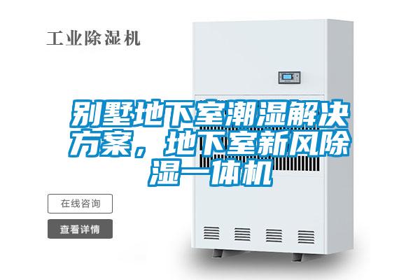 別墅地下室潮濕黄91视频免费看，地下室新風除濕一體機