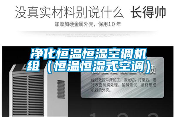 淨化恒溫恒濕空調機組(恒溫恒濕式空調)