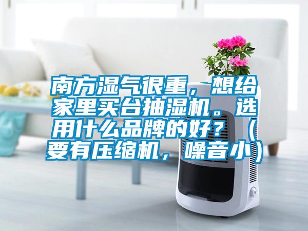 南方濕氣很重，想給家裏買台抽濕機。選用什麽品牌的好？（要有壓縮機，噪音小）