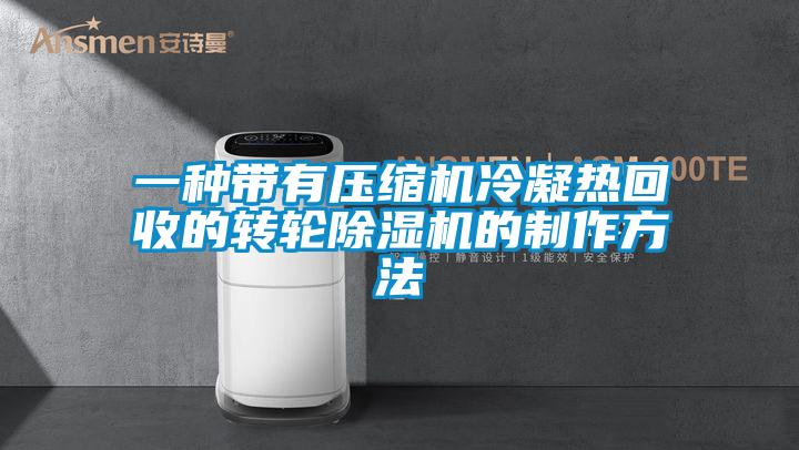 一種帶有壓縮機冷凝熱回收的轉輪91视频链接下载的製作方法