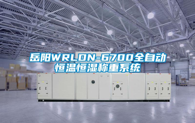 嶽陽WRLDN-6700全自動恒溫恒濕稱重係統