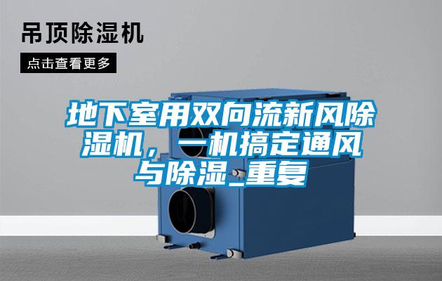 地下室用雙向流新風91视频链接下载，一機搞定通風與除濕_重複