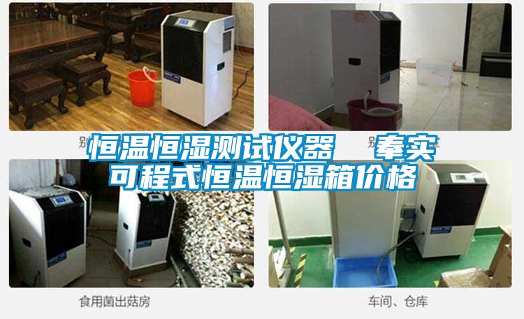 恒溫恒濕測試儀器 奉實可程式恒溫恒濕箱價格