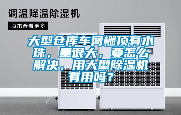 大型倉庫車間棚頂有水珠，量很大，要怎麽解決，用大型91视频链接下载有用嗎？