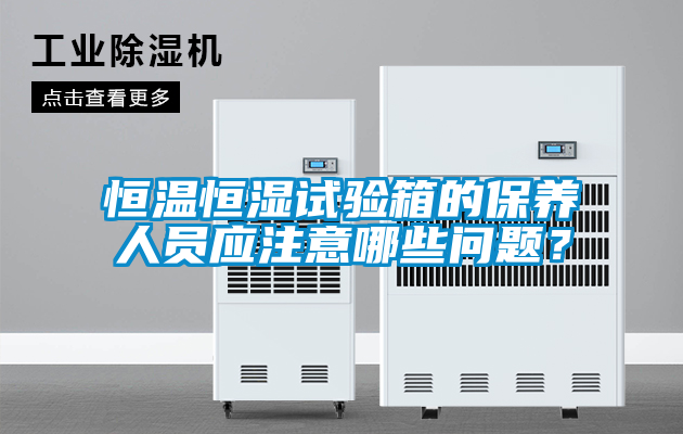 恒溫恒濕試驗箱的保養人員應注意哪些問題？