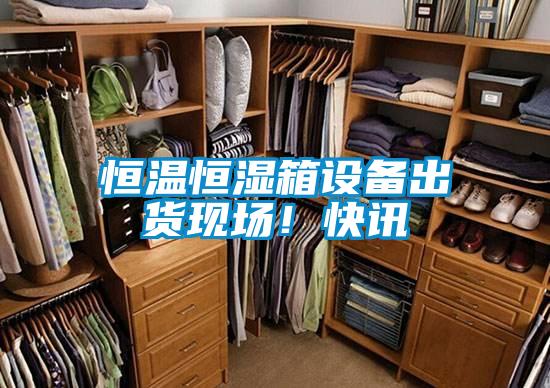 恒溫恒濕箱設備出貨現場！快訊