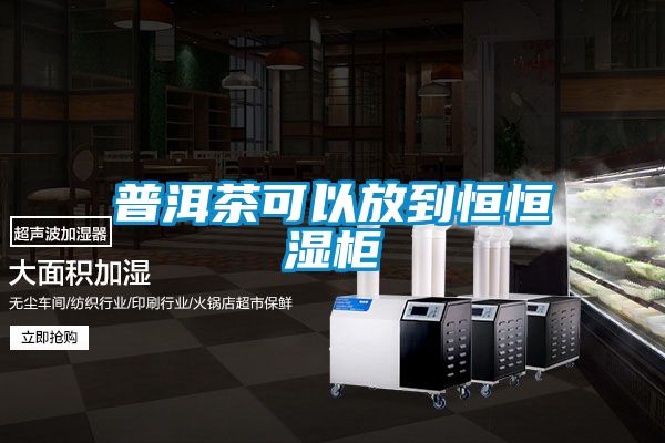 普洱茶可以放到恒恒濕櫃