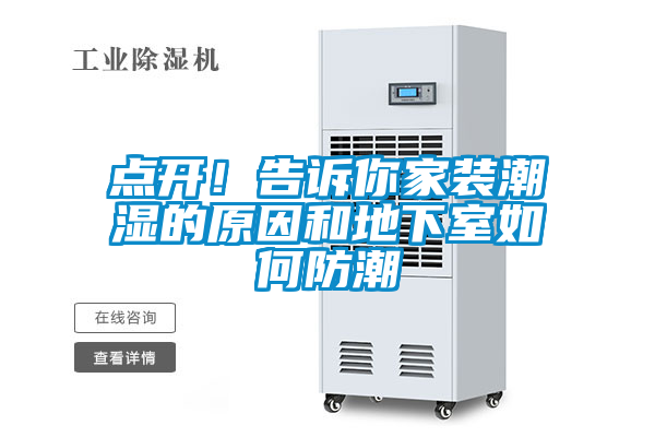 點開！告訴你家裝潮濕的原因和地下室如何防潮