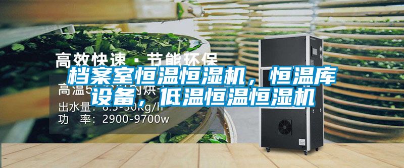 檔案室恒溫恒濕機，恒溫庫設備，低溫恒溫恒濕機