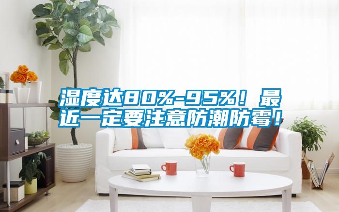 濕度達80%-95%！最近一定要注意防潮防黴！