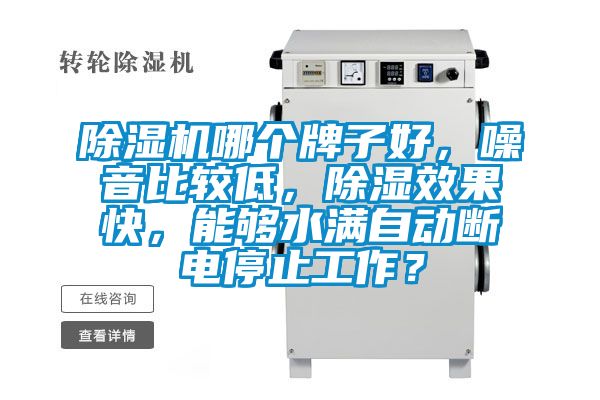 91视频链接下载哪個牌子好，噪音比較低，除濕效果快，能夠水滿自動斷電停止工作？