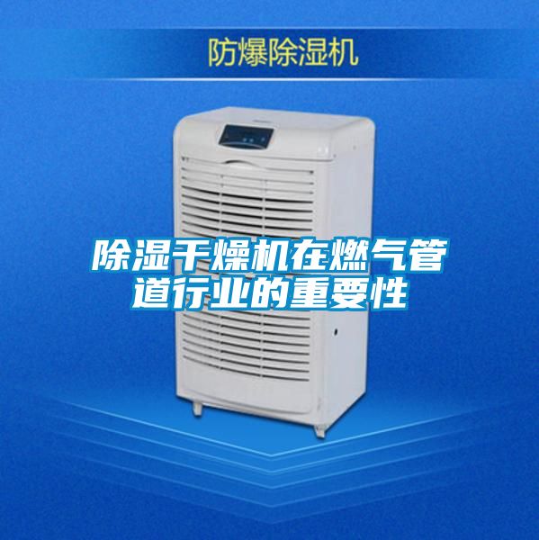 除濕幹燥機在燃氣管道行業的重要性