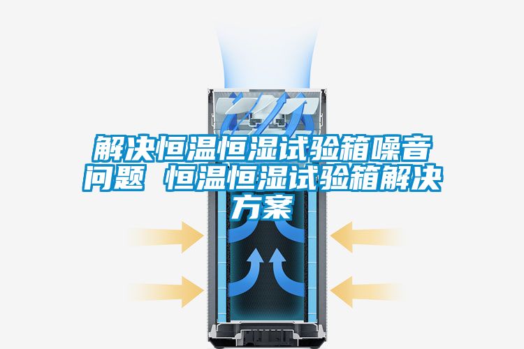 解決恒溫恒濕試驗箱噪音問題 恒溫恒濕試驗箱黄91视频免费看